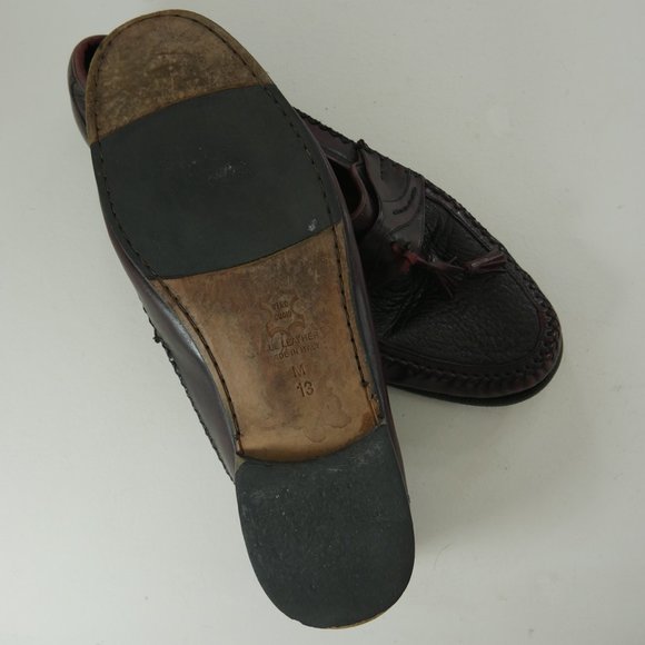 Pronto Uomo Cordovan Leather Tassel Loafers Shoes main image 6